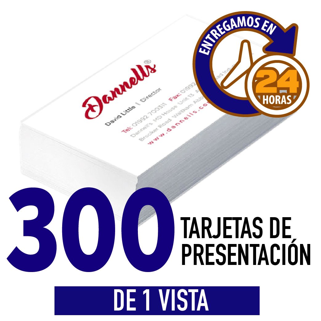 PAQUETE DE TARJETAS 1 VISTA PROMOCION 300 X 200